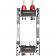 RMS-1200-000002 ROMMER Коллектор из нержавеющей стали с расходомерами 2 вых.