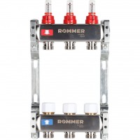 RMS-1200-000003 ROMMER Коллектор из нержавеющей стали с расходомерами 3 вых.