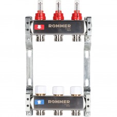 RMS-1200-000003 ROMMER Коллектор из нержавеющей стали с расходомерами 3 вых.